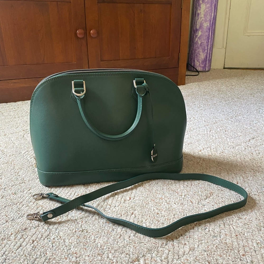 VINTAGE FULICATI Green Leather Bag